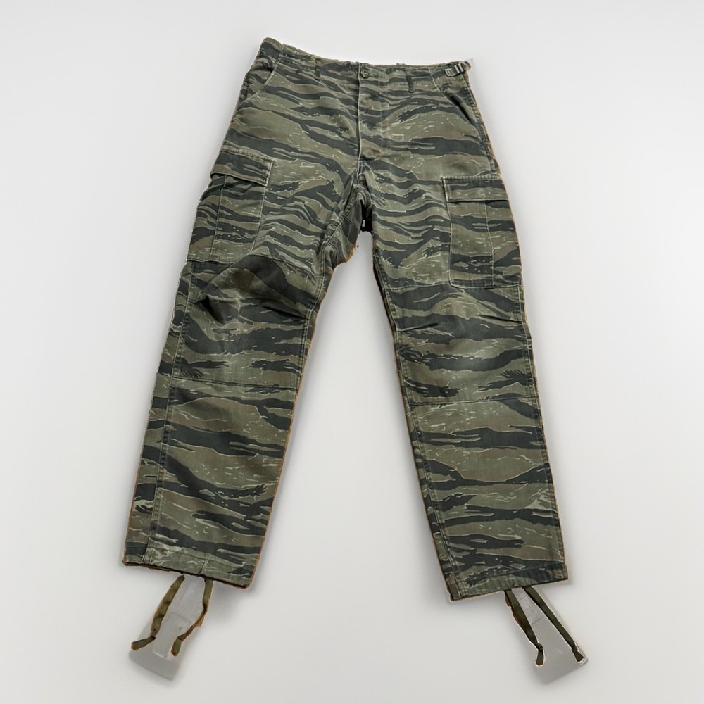 Vintage Tiger Stripe Camo Pants Mens Small Regular 31 X 30 Faded Military BDU
